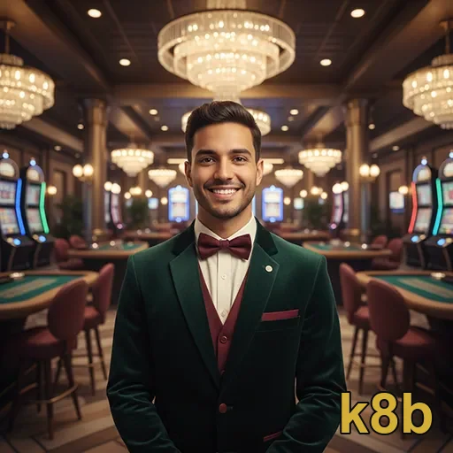 Tela da plataforma k8b com navegação ágil no celular